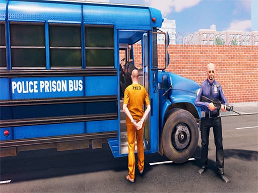 US - Police Bus Parking游戏截图 - racing - 免费在线游戏