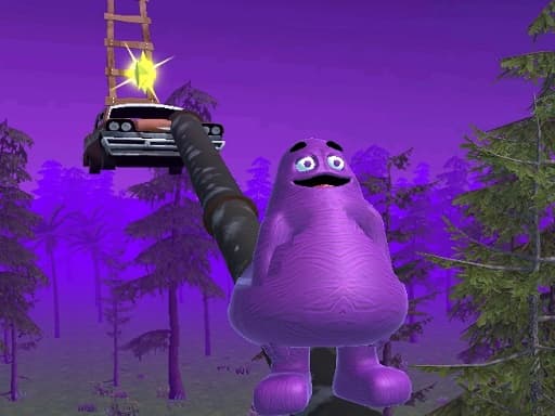 Captura de pantalla del juego Grimace Only Up! - arcade - Juego gratuito en línea