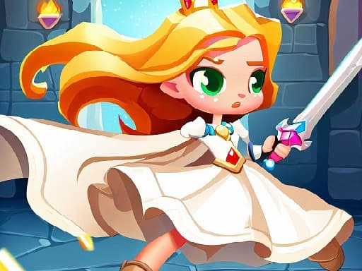 Captura de pantalla del juego Rescue 2D Princes - arcade - Juego gratuito en línea