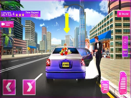 Captura de pantalla del juego Wedding City Car Driving Service - adventure - Juego gratuito en línea