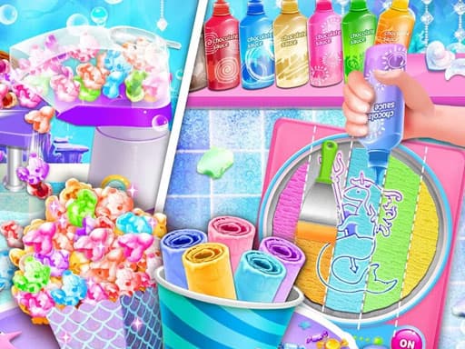 Ice Cream Summer Fun game screenshot - girls - Free online game