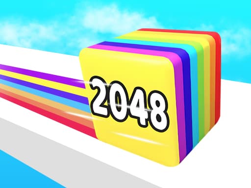 Jelly Run 2048 game screenshot - racing - Free online game