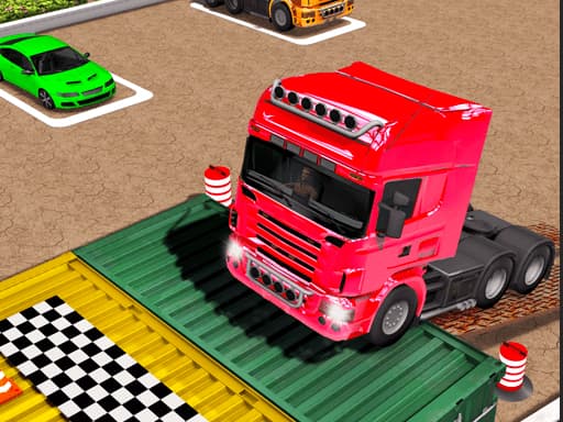 Captura de pantalla del juego Truck Parking Car Games 3D - racing - Juego gratuito en línea