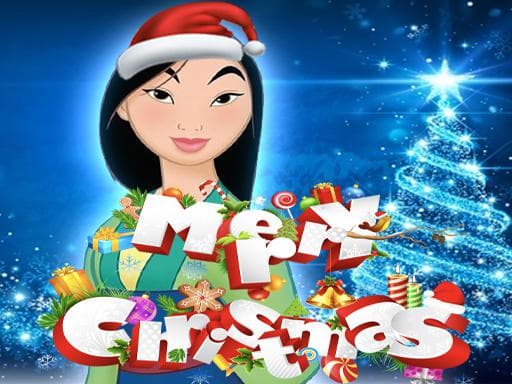Fa Mulan Christmas Sweater Dress Up game screenshot - hypercasual - Free online game