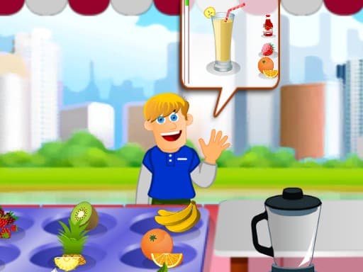 Fast Fruit Juice game screenshot - clicker - Free online game