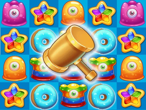 Captura de pantalla del juego Tasty Jewels - hypercasual - Juego gratuito en línea