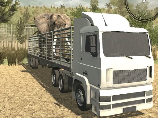 Offroad Truck Animal Transporter game screenshot - action - Free online game