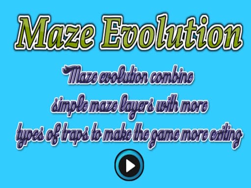 Maze Evolution game screenshot - puzzles - Free online game