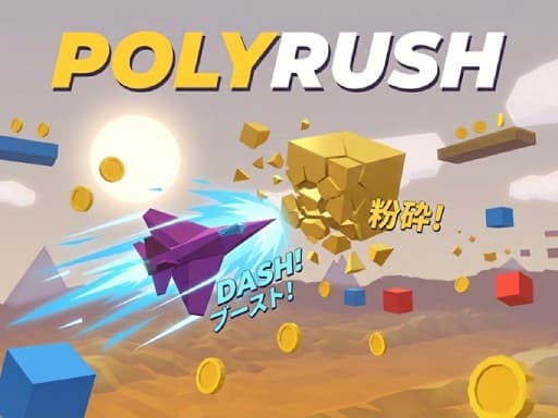 Captura de pantalla del juego Poly Rush - arcade - Juego gratuito en línea