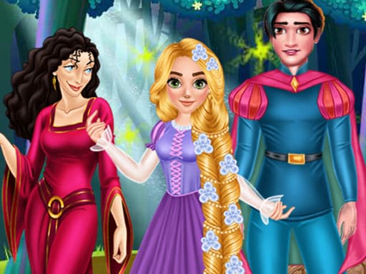 Long Hair Princess Tangled Adventure game screenshot - hypercasual - Free online game