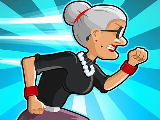 Angry Grandmother Run game screenshot - hypercasual - Free online game