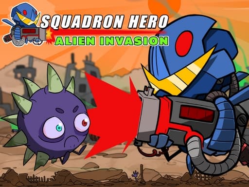 Captura de pantalla del juego Squadron Hero : Alien Invasion - adventure - Juego gratuito en línea
