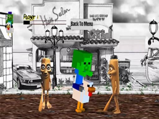 Chicken Jockey Tung Tung Sahur Fight game screenshot - adventure - Free online game