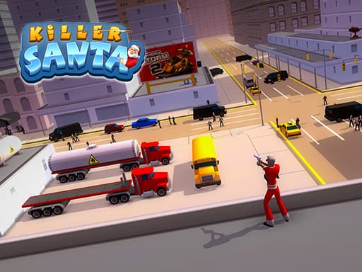 Captura de pantalla del juego Killer Santa - shooting - Juego gratuito en línea