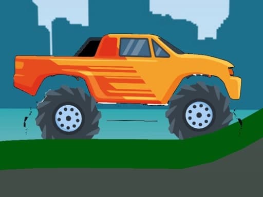 Monster Truck Hill Driving 2D游戏截图 - arcade - 免费在线游戏