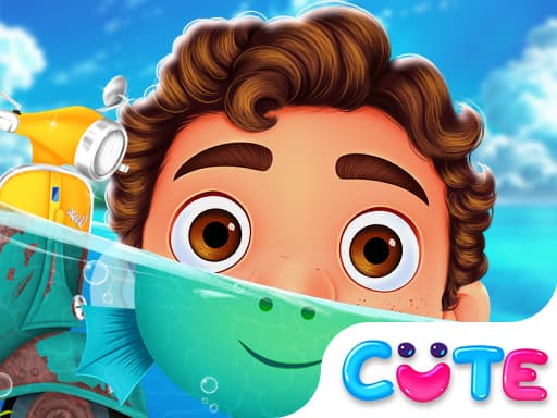 Ocean Kids Back To School game screenshot - girls - Free online game