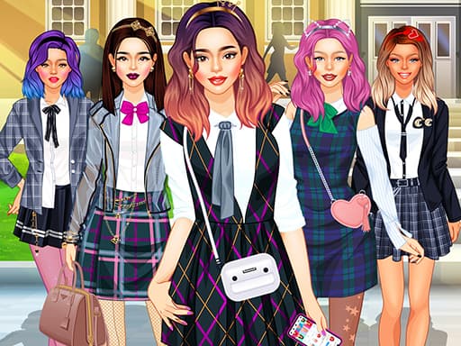 College Girls Team Makeover - girls game screenshot - girls - Free online game