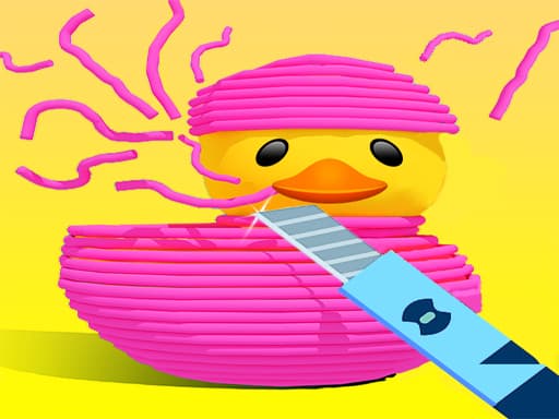 Rubber Band Slice Cutting game screenshot - hypercasual - Free online game