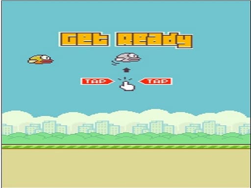 flappy bird 2D game screenshot - clicker - Free online game