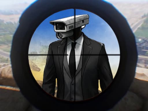 Captura de pantalla del juego Skibidi Toilet vs Cameraman Sniper - shooting - Juego gratuito en línea