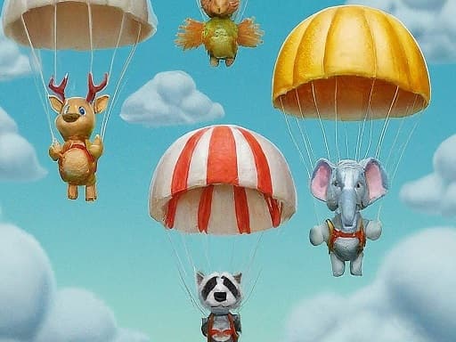 Rowdy Animals Cloudy Weather game screenshot - hypercasual - Free online game