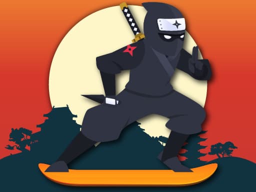 Captura de pantalla del juego Lava And Ninja Skateboard - sports - Juego gratuito en línea