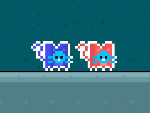 Red and Blue Cats游戏截图 - arcade - 免费在线游戏
