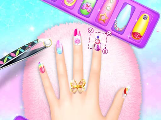 Nail Salon Girl Games game screenshot - girls - Free online game