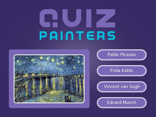 Quiz Painters game screenshot - hypercasual - Free online game