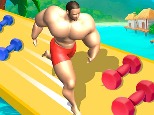 Muscle Bridge Race 3d game screenshot - racing - Free online game