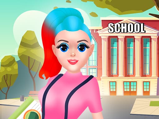 First Day of School game screenshot - girls - Free online game