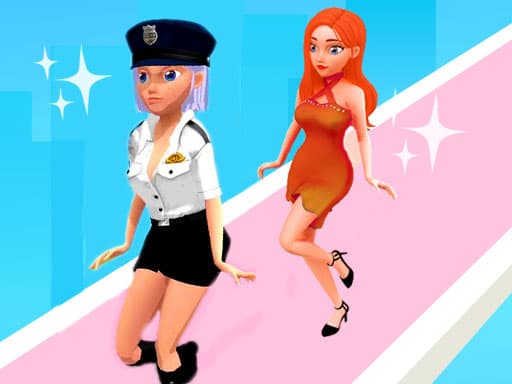 Captura de pantalla del juego Catwalk Fashion Beauty Runner- Makeover Outfit Run - racing - Juego gratuito en línea