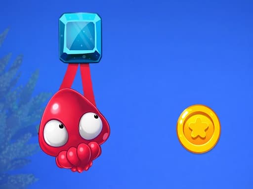 Captura de pantalla del juego Octopus Jumping World - arcade - Juego gratuito en línea