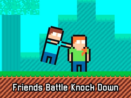 Friends Battle Knock Down game screenshot - arcade - Free online game