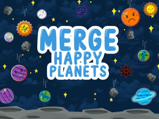 Merge Happy Planets!游戏截图 - puzzles - 免费在线游戏
