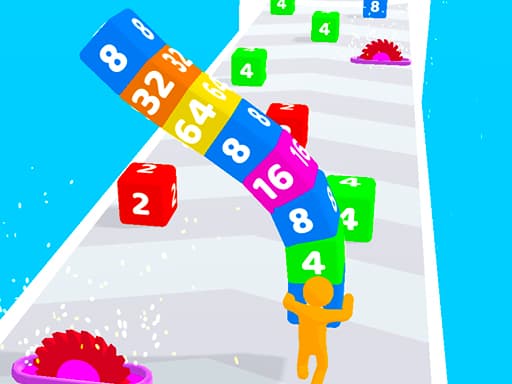 Cube Stack 2048游戏截图 - hypercasual - 免费在线游戏