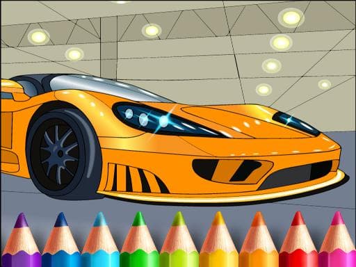 Captura de pantalla del juego Cars Coloring World - sports - Juego gratuito en línea