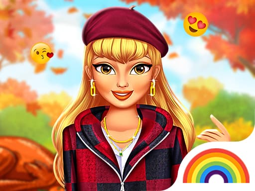 Thanksgiving Squad Style game screenshot - girls - Free online game