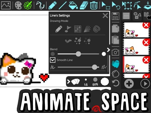 Animate.Space: Create Animated GIF! game screenshot - action - Free online game