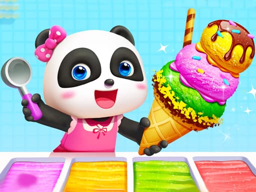 Little Panda Ice Cream Game game screenshot - girls - Free online game