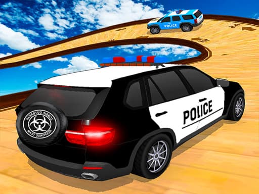 Police Prado Car Stunt Ramp Car Racing Game 3D游戏截图 - racing - 免费在线游戏