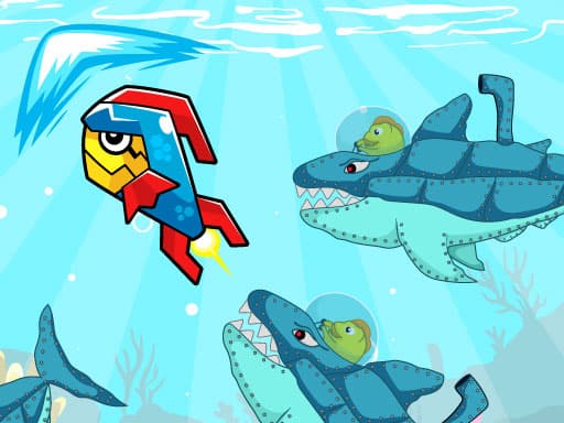 Robot Fish game screenshot - hypercasual - Free online game