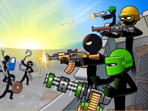 STICK DEFENDERS game screenshot - fighting - Free online game