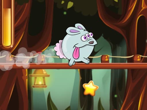 Captura de pantalla del juego Alien Forest Jump - arcade - Juego gratuito en línea