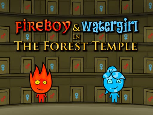 Captura de pantalla del juego Fireboy and Watergirl: Forest Temple - adventure - Juego gratuito en línea