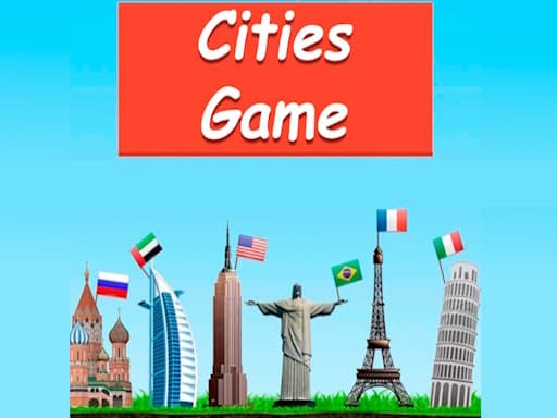 Cities Game game screenshot - puzzles - Free online game