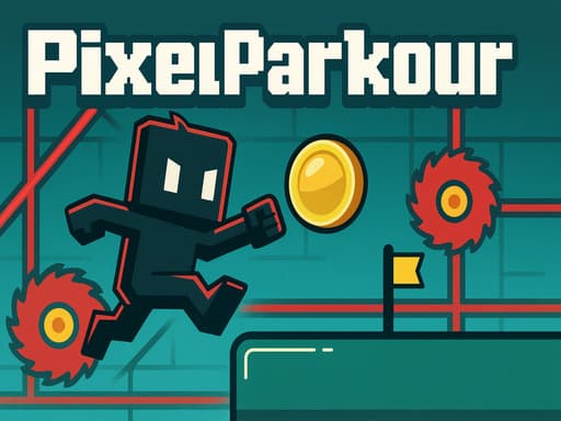 Captura de pantalla del juego PixelParkour - puzzles - Juego gratuito en línea