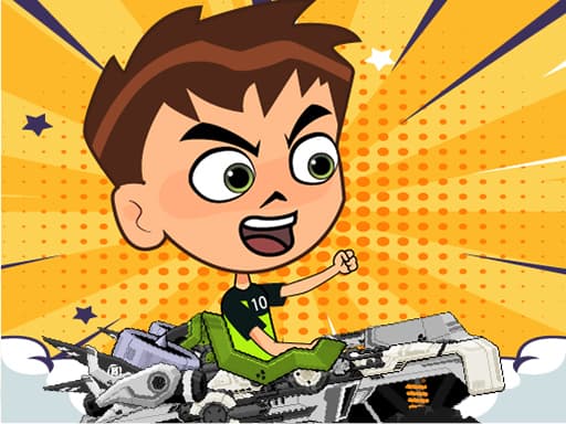 Captura de pantalla del juego Ben 10 Crazy Truck - racing - Juego gratuito en línea