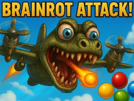 Captura de pantalla del juego Brainrot Attack! - shooting - Juego gratuito en línea