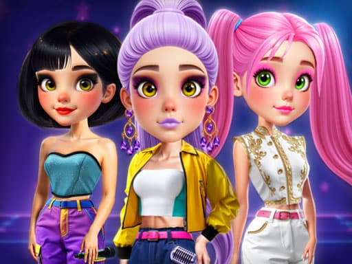 Fashion Heroes Academy game screenshot - girls - Free online game